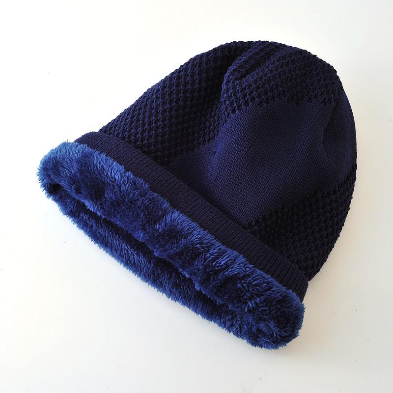 Wheat Embroidery Knitted Woolen Beanie - Warm, Cold-Proof Hat for Men & Women, Perfect for Outdoor Cycling in Autumn & Winter.