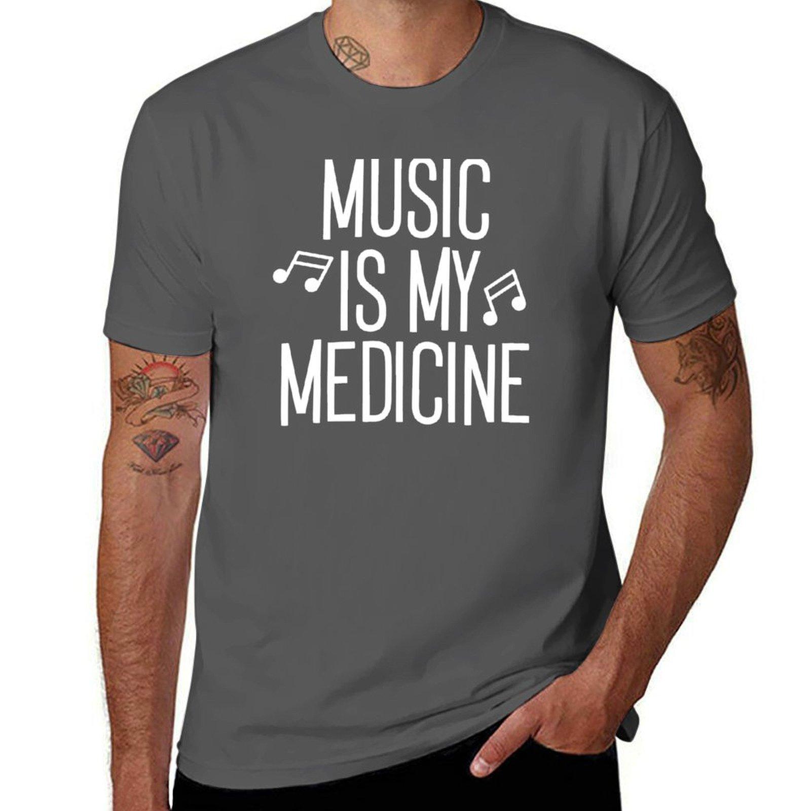 

Music Is My Medicine T-Shirt man t shirt luxury man tshirt cotton t shirt pack T-Shirt 4XL