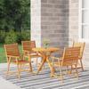 Day and Night - Day and Night Garden Dining Set 5 Pieces Solid Acacia Wood