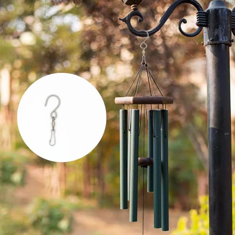 Swivel Hooks Clips Heavy Duty Durable 1/5 Pcs for Hanging Wind Spinners Crystal Twisters Patio Porch Decoration