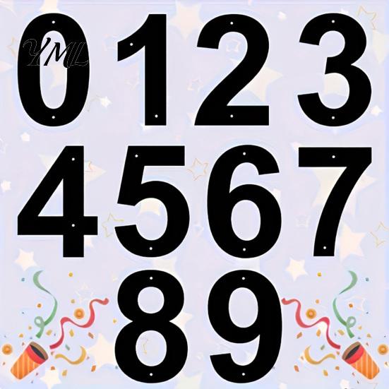 Wall Mount Address Number 3D House for Outside, Modern 0-9 Floating Numbers, Outdoor Mounted Numbers Weather-proof Metal Sign Door, Mailbox,