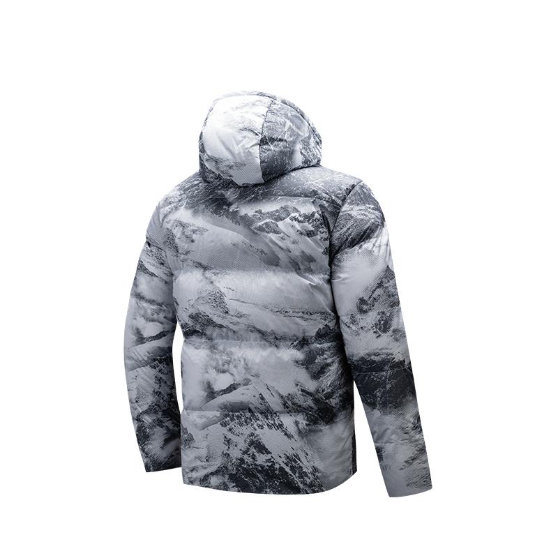 Anta Versatile Zipper Hooded Casual Down Jacket Men Outerwear 952547901-5