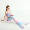 2024 New Kids Girls Swimming Mermaid Tail Mermaid Costume Cosplay Children Swimsuit Fantasy Beach Bikini