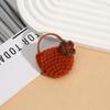 Hand-knitted Delicate Cute Bag Flower Basket Brooch Decoration Accessory