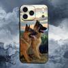 German Shepherd Dog For iPhone 12,14,13,15,8,7,16,11,17,X,Mini,Plus,Pro,XR,SE,XS,Max,Soft Silicone Black Case