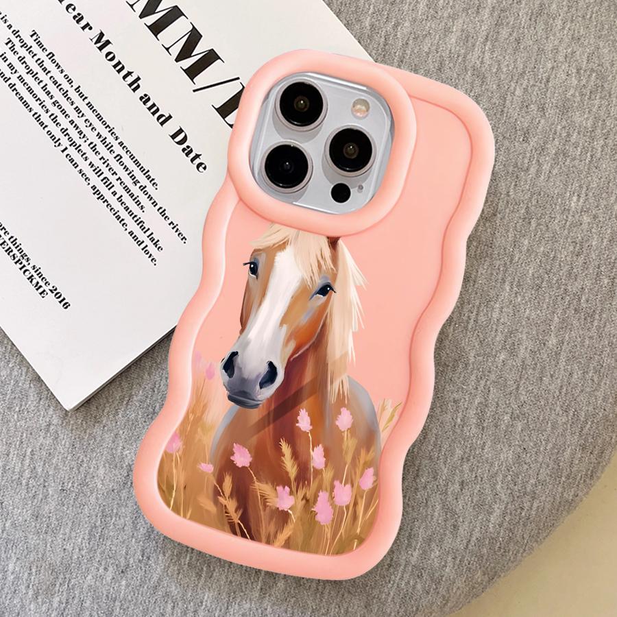 Case for iPhone XR 17 Air 16 Pro Max 8 14 11 15 Plus 12 13 Soft Phone Cover Cool Horse