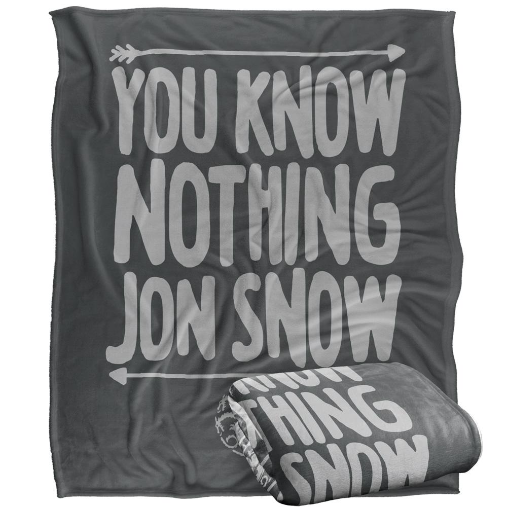 Game Of Thrones You Know Nothing Blanket