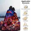 1pc Coco Printing Blanket - Soft, All-Season Throw for Living Room, Bedroom,Personalized Gift with Adorable Cartoon Design