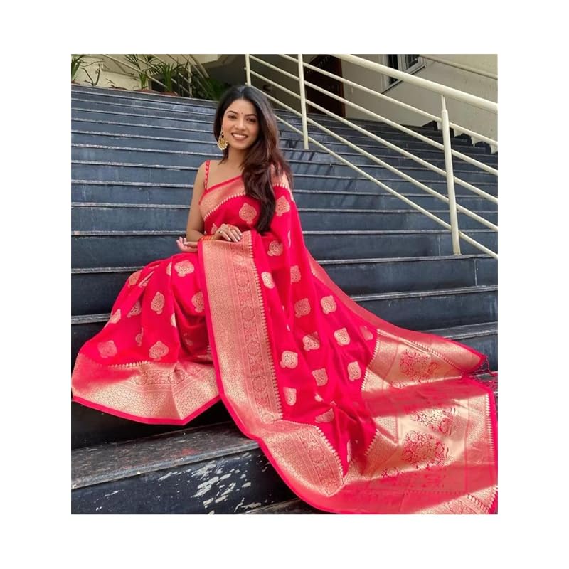 Sugathari Womens Banarasi Saree Pure Kanjivaram Silk Saree Soft New Ladies 2023 Design Wear Pattu Sarees Latest Cotton P