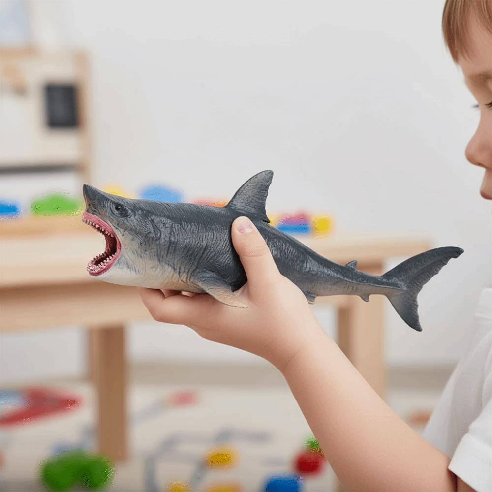 Handmad Ocean Animals Ornaments Realistic Simulated Shark Decorations  Children Toys