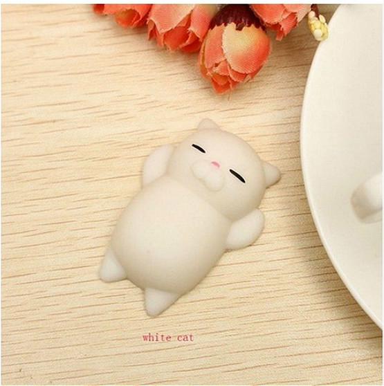 

Soft Squishy Знімає тривогу Soft Cat Squeeze Simulator Animal Toy Slow Rebound білий