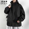 JEEP SPIRIT Men's Autumn/Winter Hooded Windbreaker Jacket