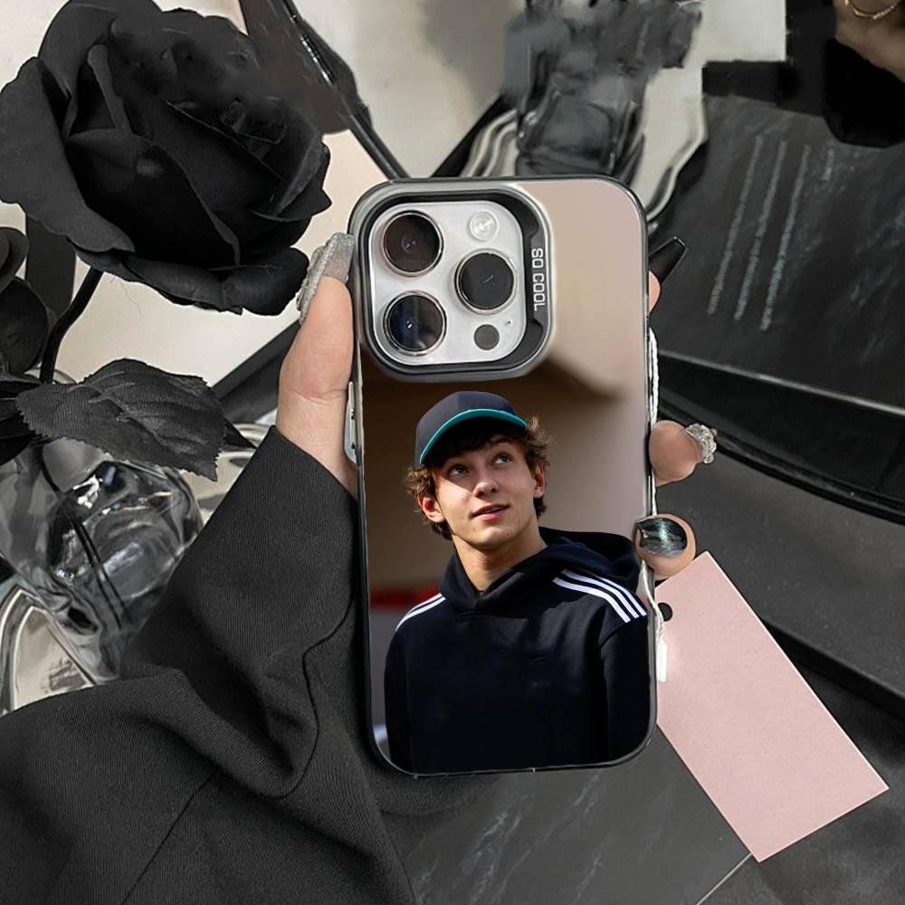 D-Kimi Cool A-Antonelli Handyhülle Für iPhone 17,16,15,14,13,12,Pro MAX Schwarz Matt Stoßfeste Hülle