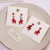 Cartoon Horse Chinese Style Pony Earrings Heart Star Horse Drop Earrings  Party
