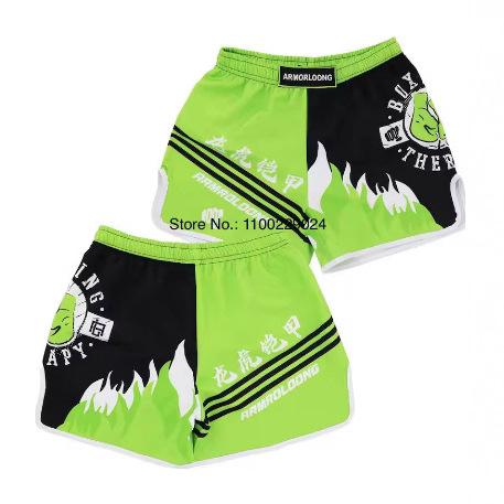 Muay Thai T-shirt set men's and women's pink and green MMA comfortable and breathable