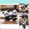 Schattige pluche panda sleutelhanger, zacht knuffeldier, tashanger, leuk speeltje