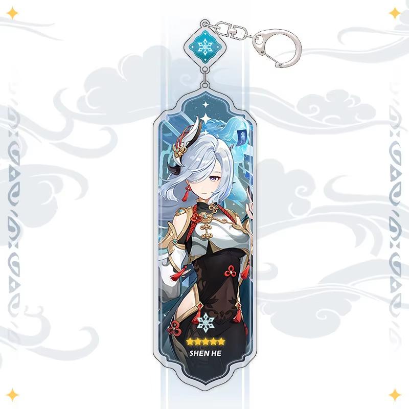Portachiavi Anime Linnea Flins Durin Mualani Furina Arlecchino Accessori Portachiavi Genshin Impact Ciondolo Carino per Borsa Portachiavi Regalo