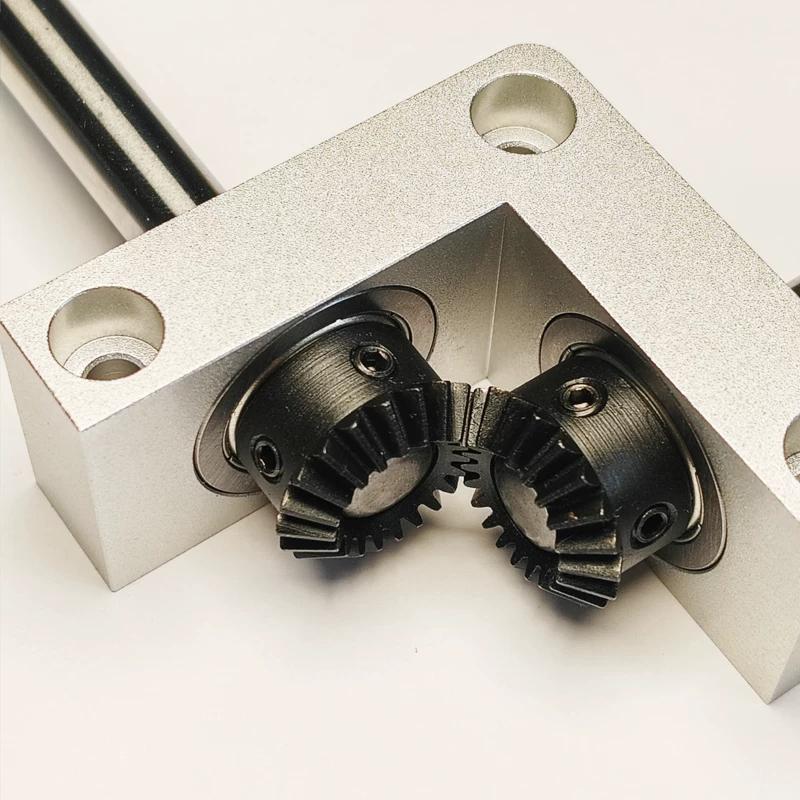 90 Degree Right Angle Gearbox 1:1 Ratio with 8mm/10mm Shaft,Mini Bevel Gear Transmission Box for RC Models DIY Machinery
