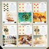 Baralho Lenormand Clássico 9*6cm - 37 Cartas de Adivinhação Estilo Vintage - Edição Clássica Portuguesa Cartolina Dupla em Relevo