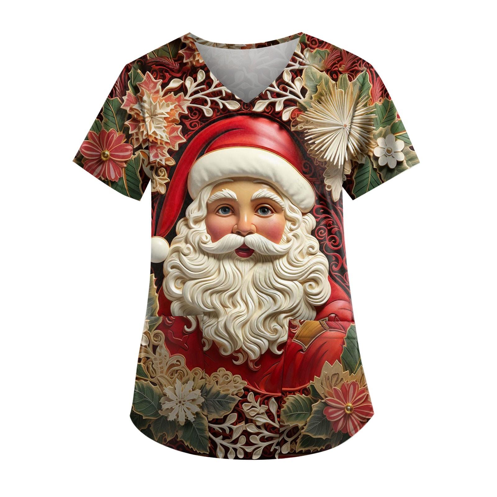 

Жіноча симпатична робоча блуза з кишенями з коротким рукавом і V-подібним вирізом XL бежевий