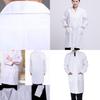 Unisex Doctor Nurse Workwear Long Sleeve Short Sleeve Lab Coat White Winter Summer
