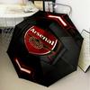 1PC Arsenal Football Club Crest Printed Umbrella Folding umbrella, automatic umbrella 8-Frame for Travel, camping Fan gifts Christmas Gifts