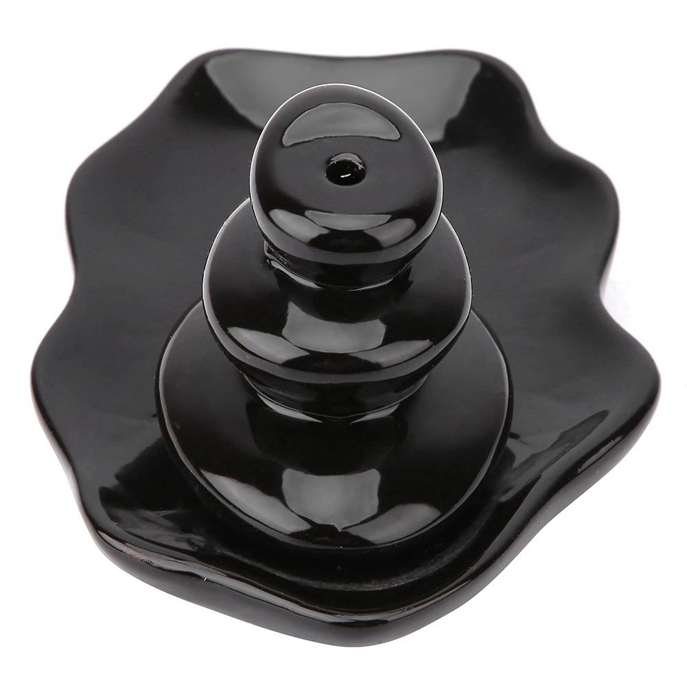 Home Decor Black Glaze Backflow Stick Incense   Ceramic   for Thouse