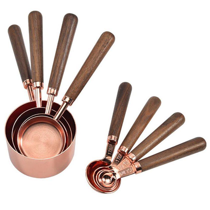 Seasoning Tool Stainless Steel Measuring Cups 4Pcs Portable Measuring Spoon