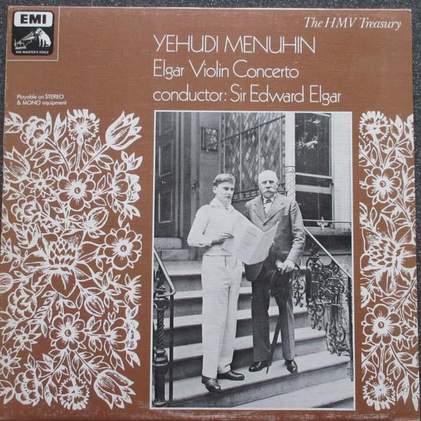 

LP Record SIR EDWARD ELGAR YEHUDI MENUHIN Violin Concerto HLM7107 His Masters Vo UK Classical Used
