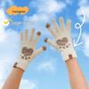 2022 Plush Cat Paw Touchscreen Gloves: Warm, Velvet-Lined, Knitted for Cold Weather