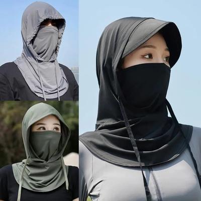Sommer 360° Leichte Kühlende Sonnenschutz-Kapuzenmaske, Vollständige Bedeckung für Outdoor-Aktivitäten, Angeln, Surfen & Schwimmen