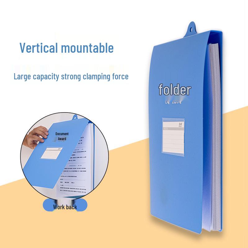A4 Vertical Suspension Wall-Mounted Flip File Folder Organizer