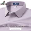 Futing Herren Hoch-Elastisches Business Karomuster Kurzarmhemd