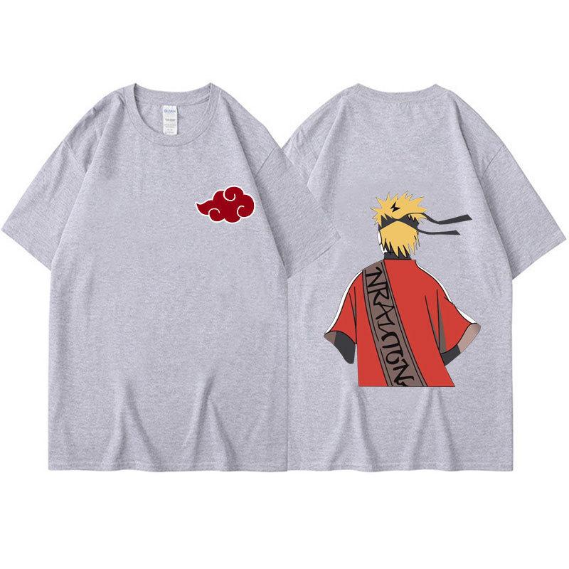 Japanese Anime Naruto T-shirt Men Kawaii Harajuku Manga Graphic Tops Tees Uchiha Itachi Sasuke Printed Summer Tshirts Unisex Casual Streetwear