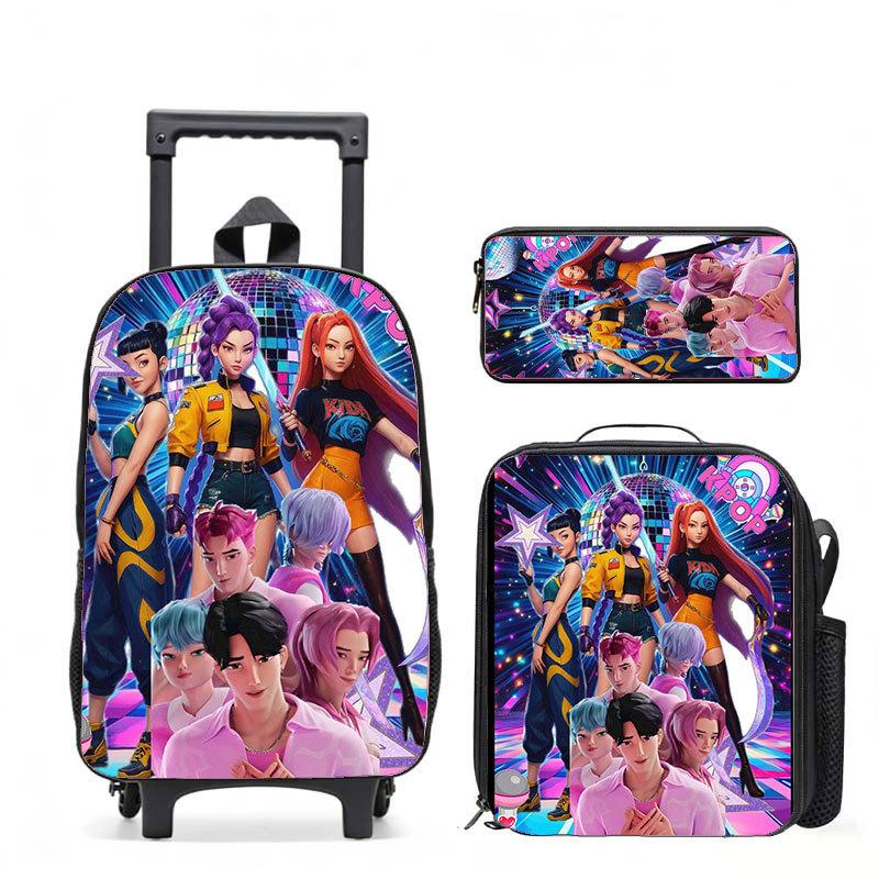 Kpop Witch Hunters Casual Backpack Digital Printing Men'S And Women'S Commuter Backpack Rod Backpack Student Bag