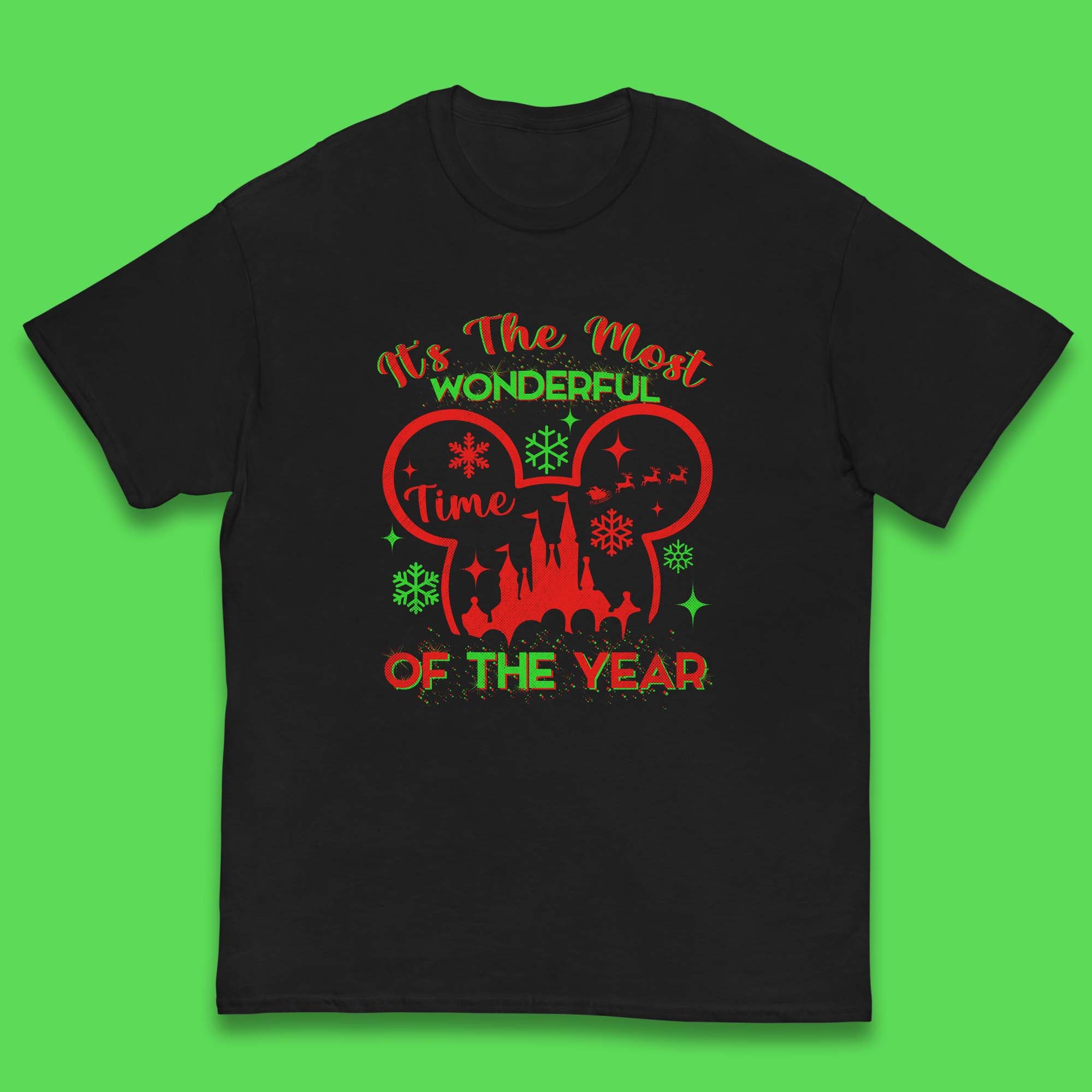 Disney Mickey Mouse Disneyland Christmas Kids T Shirt 100