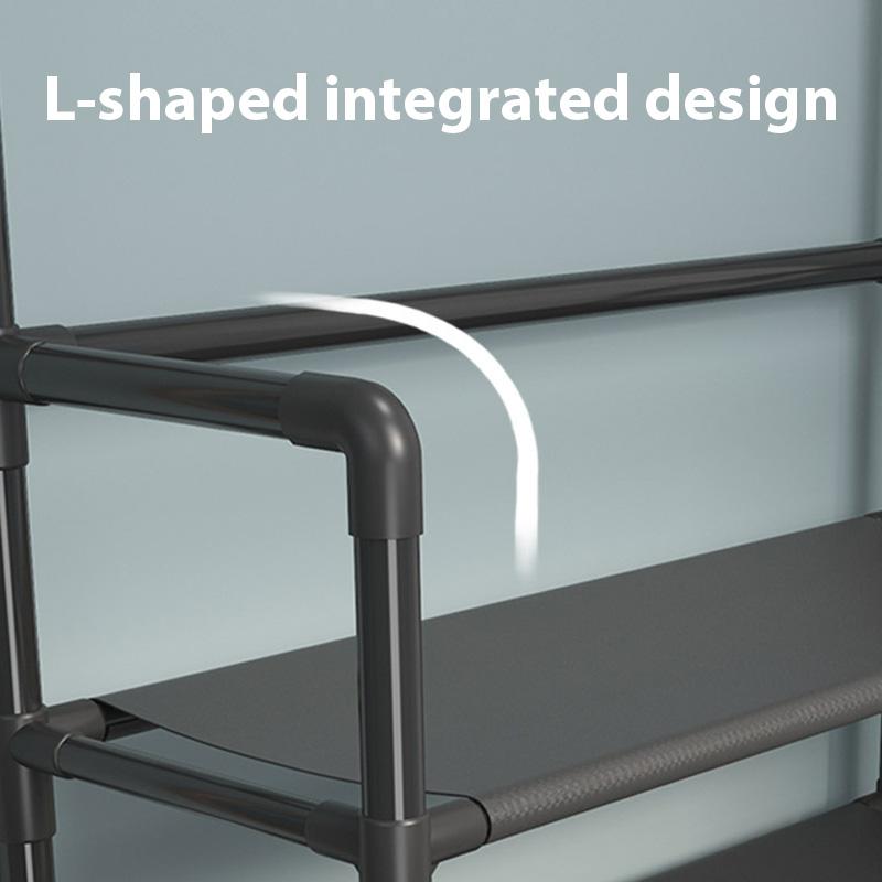 DIY Clothes Hanger Indoor Dormitory Organizer Storage Racks Household Simple Shelf Floor Standing Combination of Five Tier Shoe