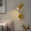 Rotatable Hotel Bedroom Wall Lamp Iron Frame Plastic Shade E27 LED Reading Light with Switch Modern Home Decoration Sconce Light