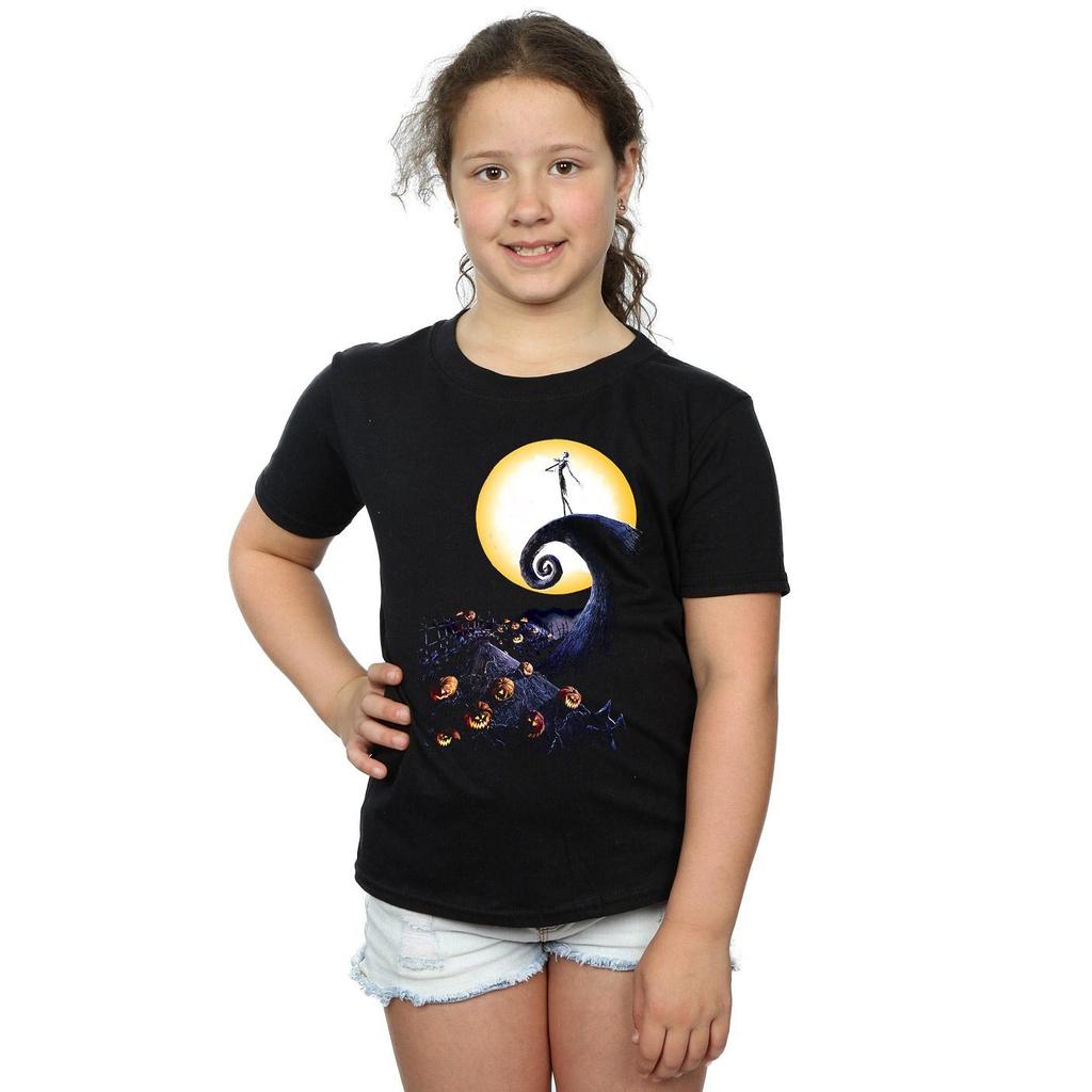 Nightmare Before Christmas Girls Cemetery Cotton T-Shirt