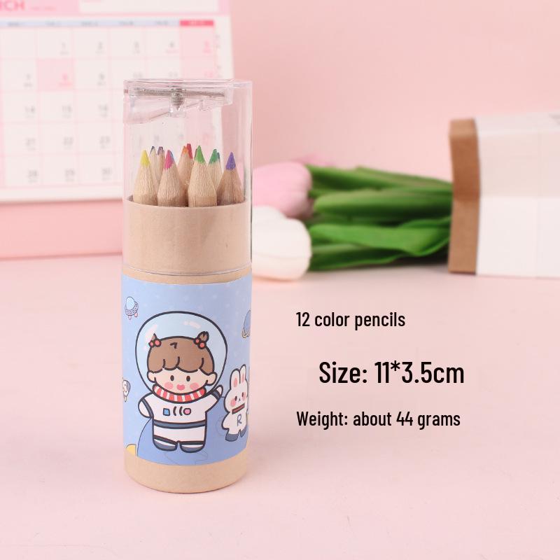 Colorful 12-Count Short Pencils for Kids - Perfect for Writing, Drawing, and Doodling in School or at Home!
