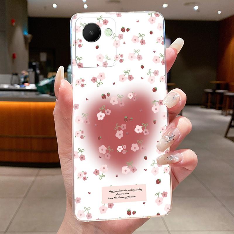 Case For oppo Realme C30 Capa Coque For Realme C30s Flower Butterfly Phone Cases Funda Soft Silicone Transparent TPU Jelly Cover