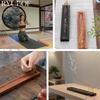 Ryubof Natural Wood Incense Holder Horizontal Ash Catcher Stand for Japanese and Indian Sticks 24 cm