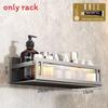 Space Aluminum Wall Mount Bathroom Shelf With Layer Storage For Toilet And Sink Area