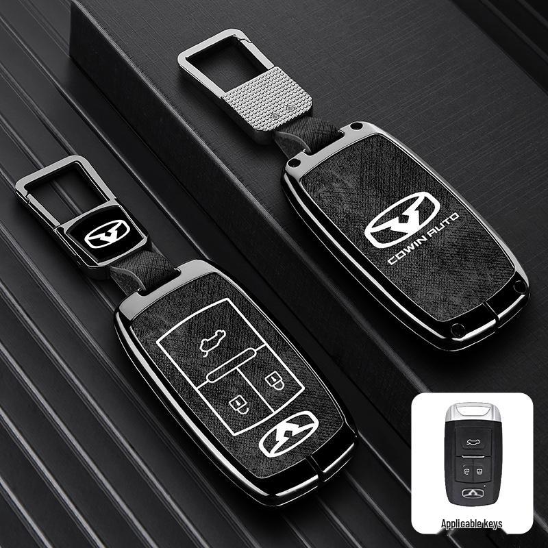 Zinc Alloy Key Shell Covers for Chery, Tiggo 8, 7 Plus - Full Coverage, 5x Anti-Drop Protection