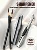 Eyebrow Pencil Sharpener Kit Beginners Portable Cutter for Wooden Craft Knife Set Smooth Shaving Makeup Tool Precision Shaping