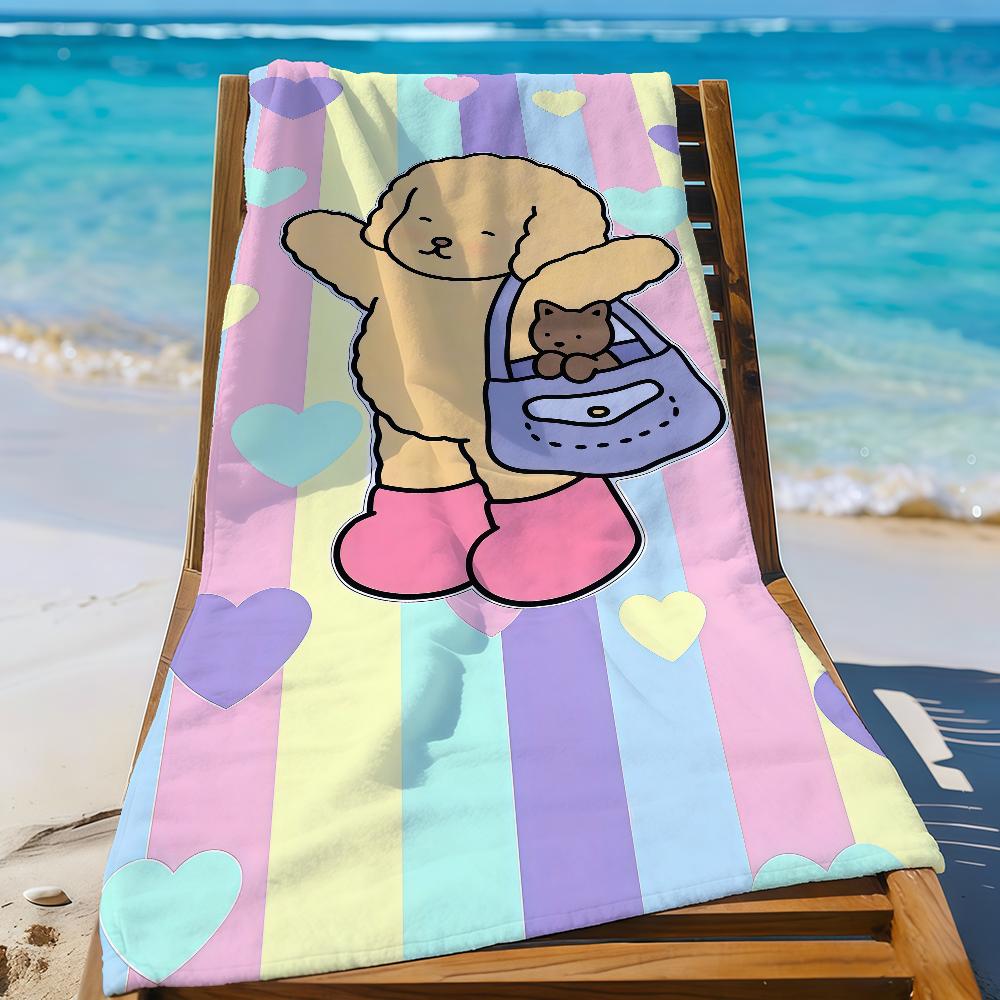 B-Bobbie G-Goods Cartoon Cute Towel Quick Drying Beach Towels Are Suitable For Swimming Pools Camping Yoga And The Gym