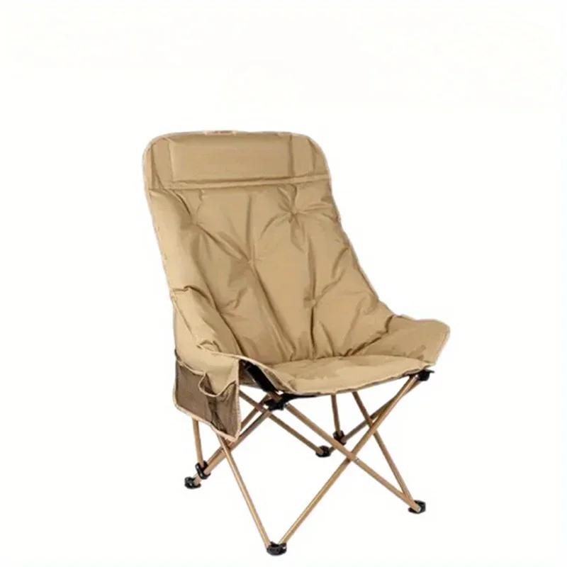 High back moon chair outdoor barbecue picnic dining table and chair set portable folding chair, camping chairs beach chair