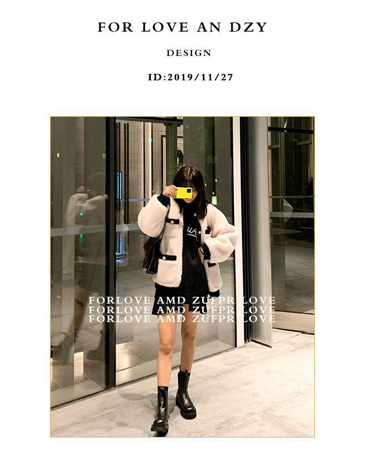 Chelsea Botki na grubej podeszwie za kostkę typu Martin - Duże rozmiary, Wyściełane aksamitem (Wiosna/Jesień 2025)