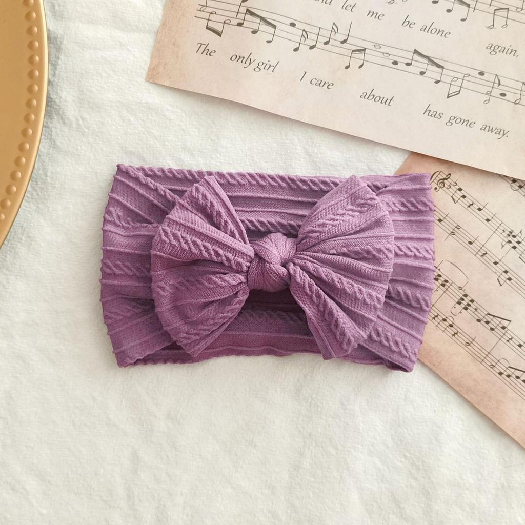 European & American Elastic Nylon Bow Baby Headband Hair Accessories