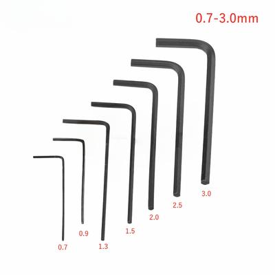 7 PZ/Set 0.7~3mm Mini Chiave Esagonale Set Chiavi Allen Acciaio Legato Chiave Inglese Kit Cacciaviti Utensili Manuali Multifunzionali per Riparazioni